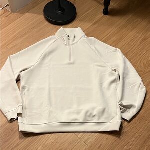 lululemon Men’s Smooth Spacer Quarter Zip in light Ivory size XXL